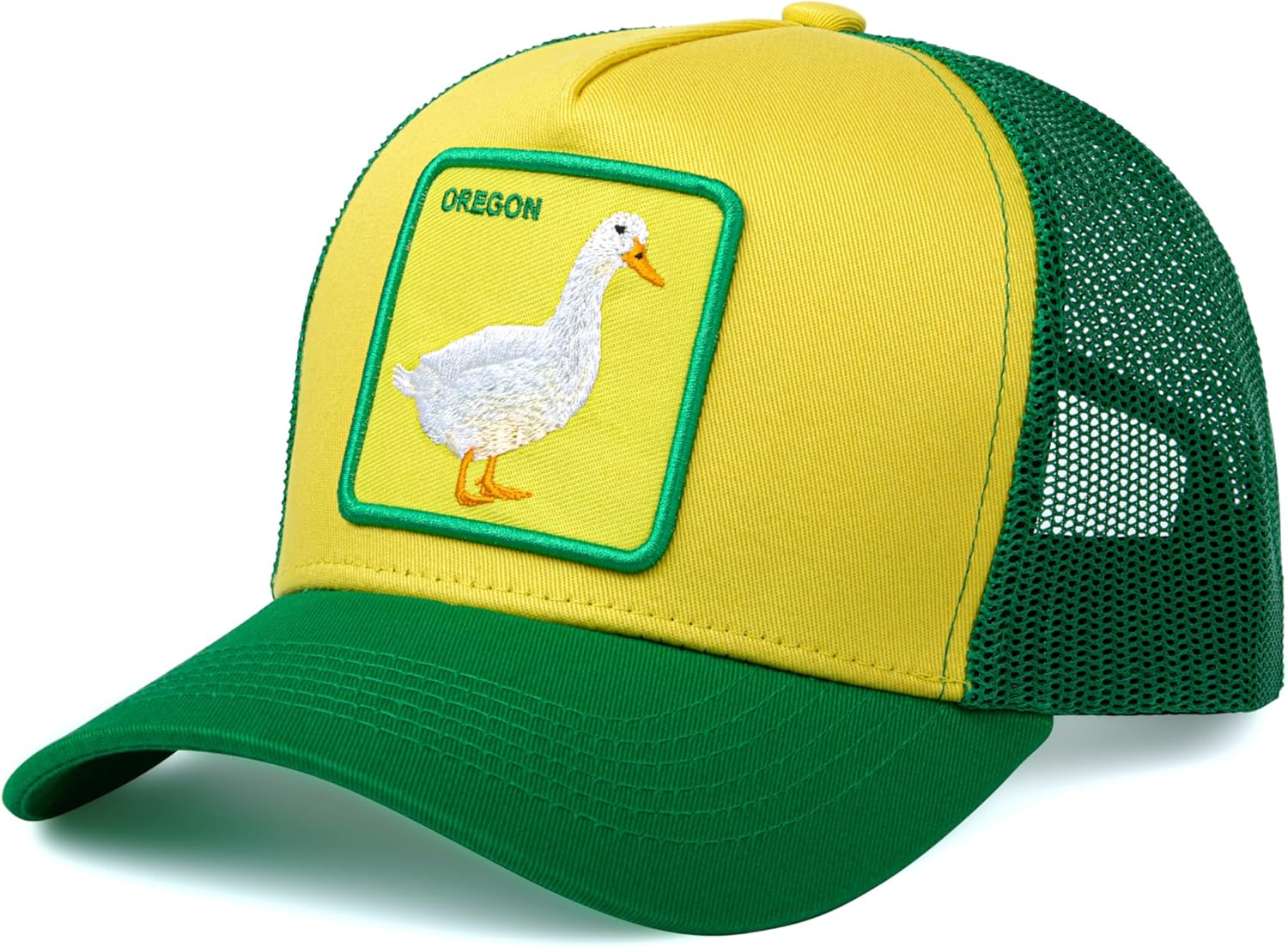 College Fan Patch Trucker Hat - Stylish Snapback Cap for Fans
