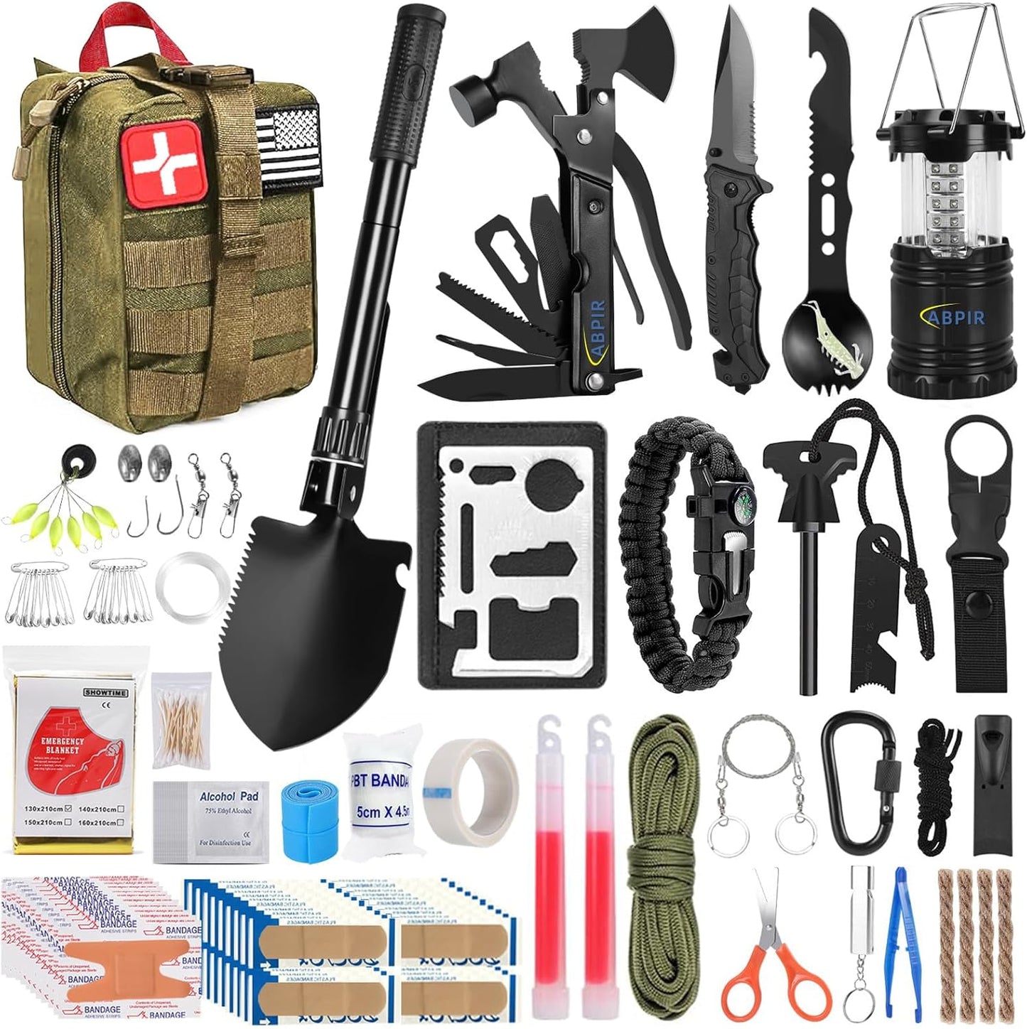 Ultimate Survival Kit, 170 PCS First Aid Gear for Outdoor Adventures