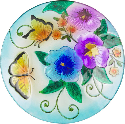 Alpine Corporation 18in Outdoor Birdbath Bowl Topper for Gardens