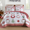 MarCielo 3 Piece Christmas Quilt Set for Festive Home Comfort