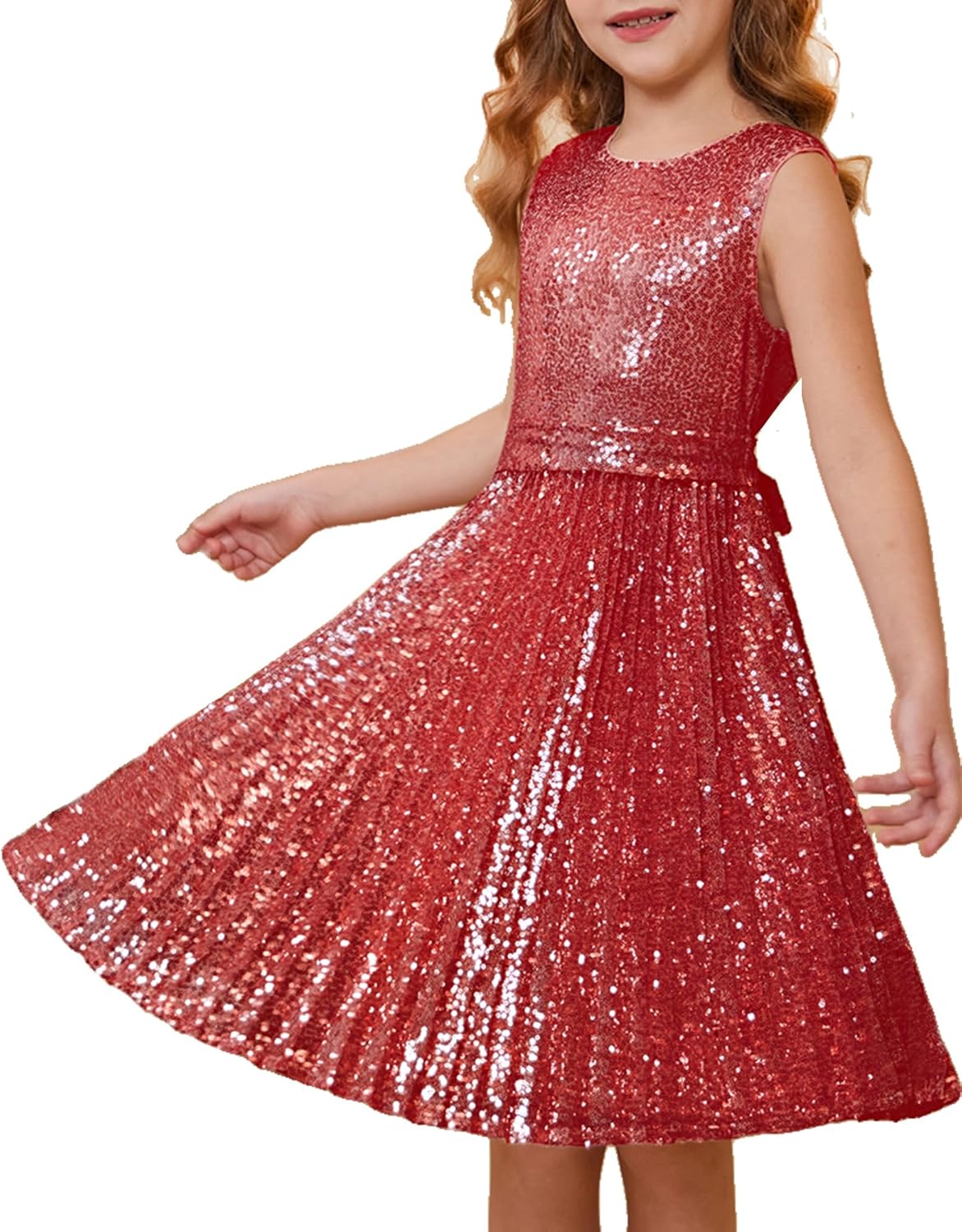 Girls Sequin Dress for Prom Party by GRACE KARIN - Size 5-12