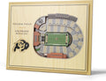 YouTheFan NCAA Colorado Buffaloes 5-Layer StadiumView 3D Wall Art