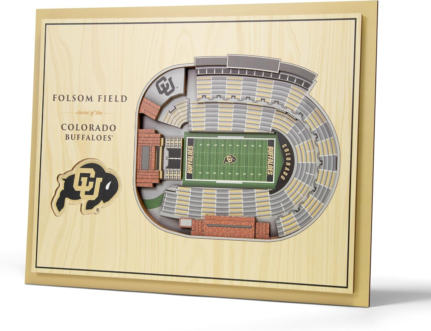 YouTheFan NCAA Colorado Buffaloes 3D Wall Art for Fans