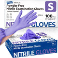 Nitrile Exam Gloves Purple 100 Pcs - PowderFree LatexFree Fit