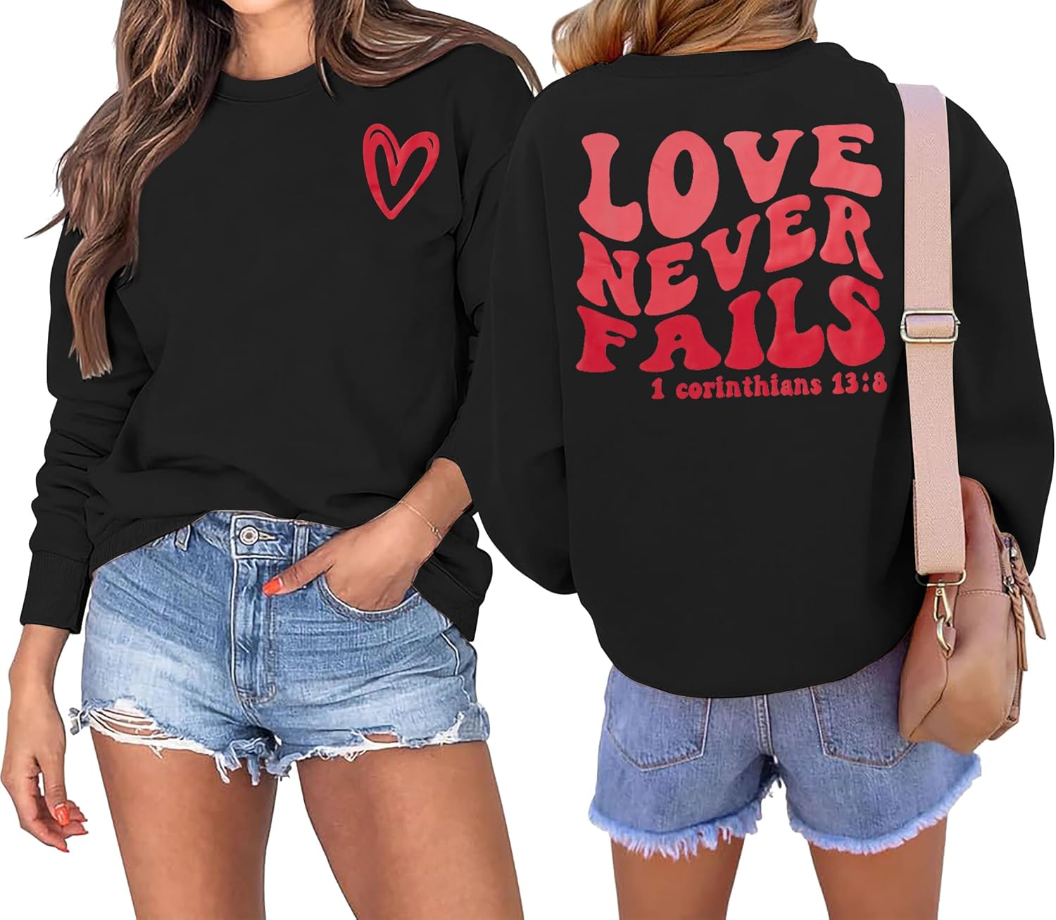 Faithful Love Heart Sweatshirt by TAOHONG