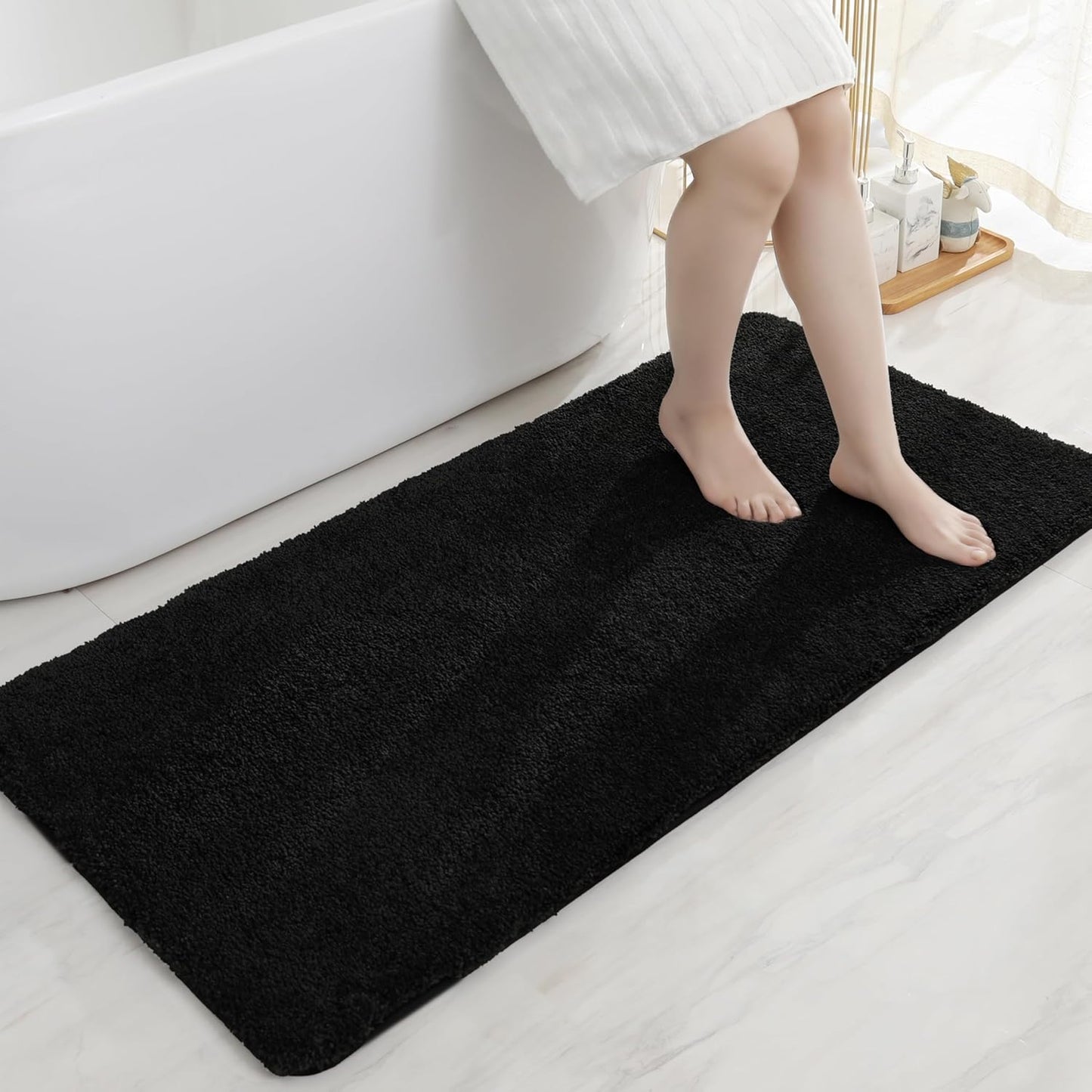 COSY HOMEER Bathroom Rugs Mat Plush Shaggy Non-Slip Bath Mat