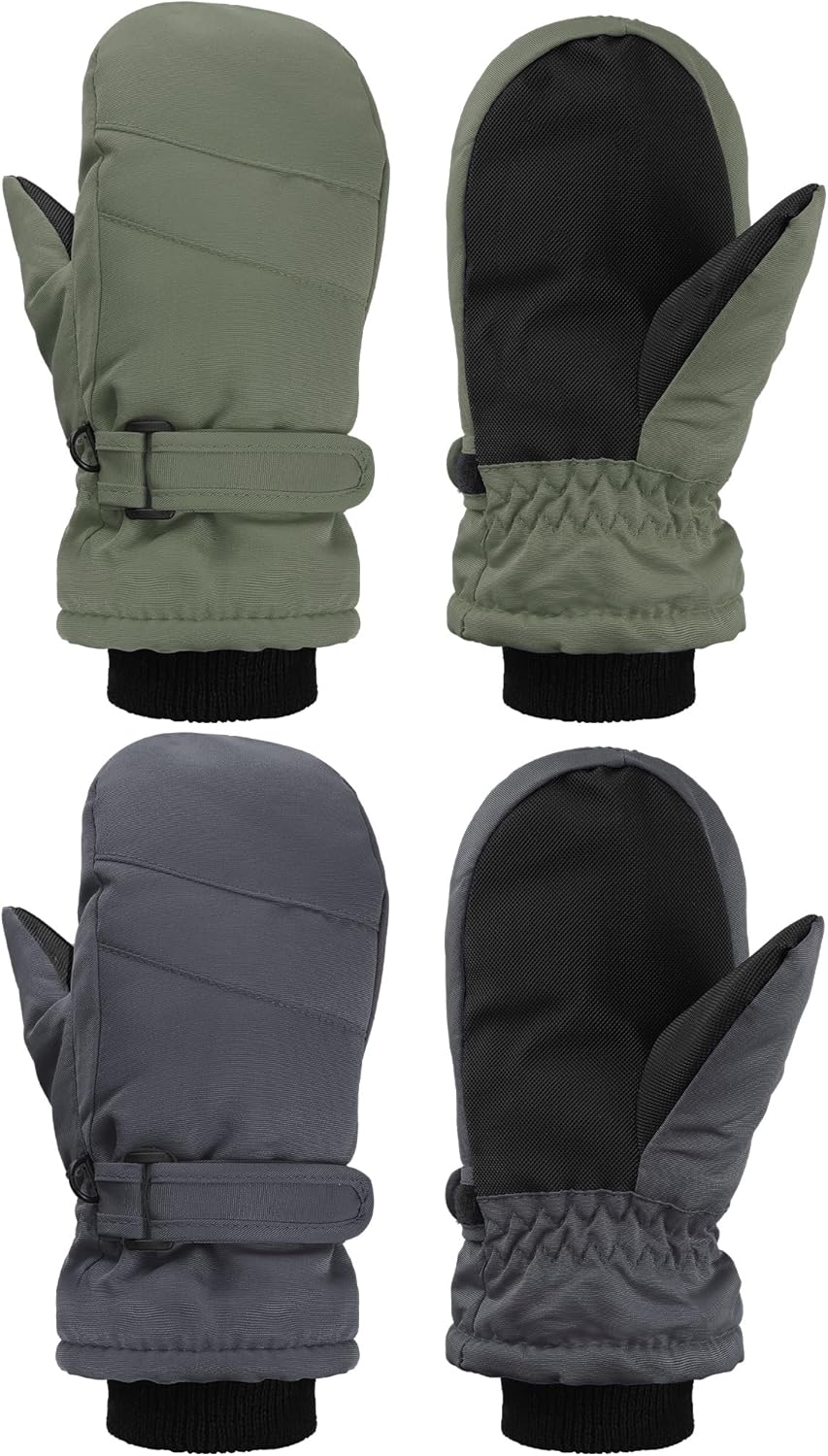 Waterproof Snow Mittens for Kids by SATINIOR