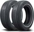 Travelstar UN106 225/60R17 9mm White Wall Tire Set of 2 - All Season