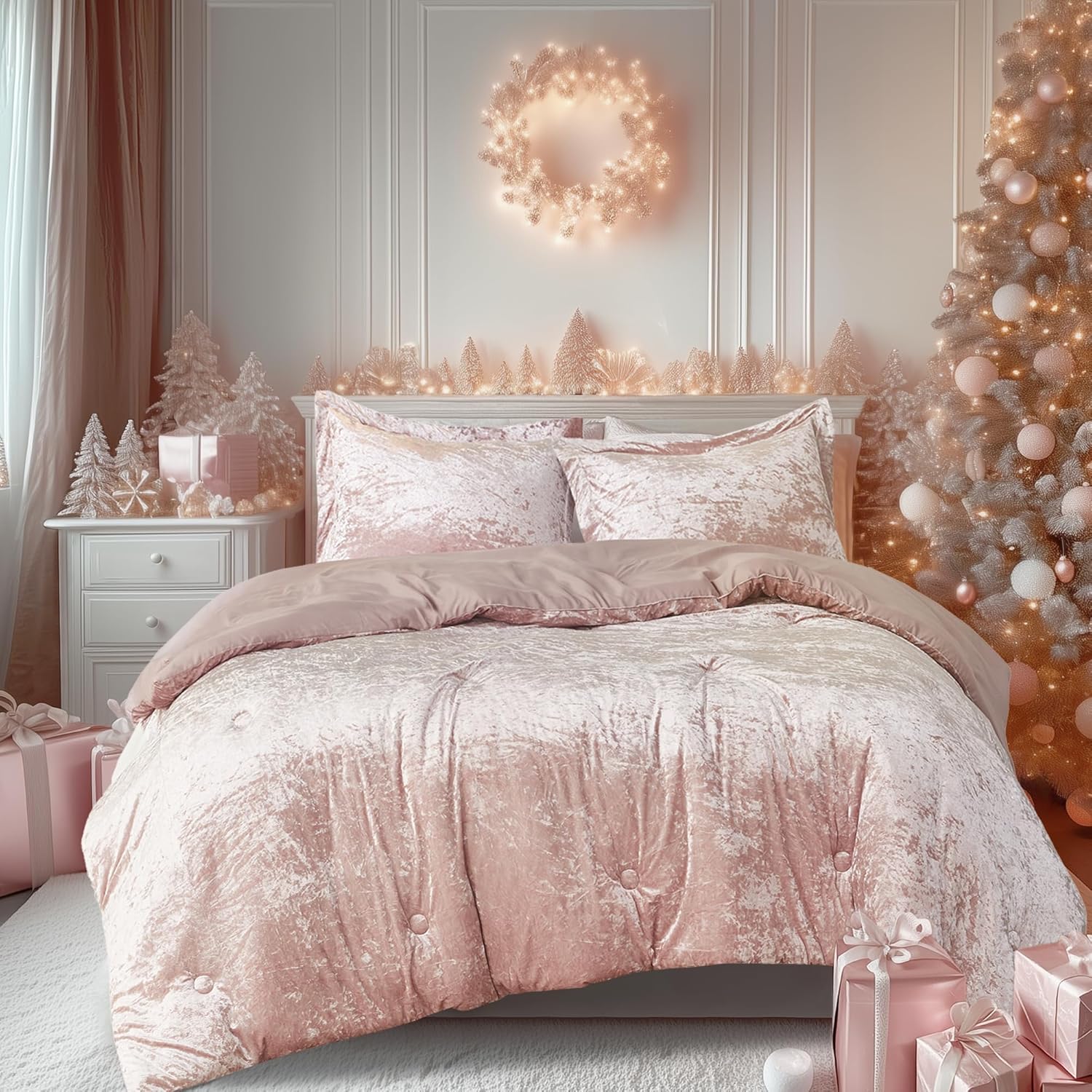 Luxurious Velvet Comforter Set for Cozy All Season Bedding