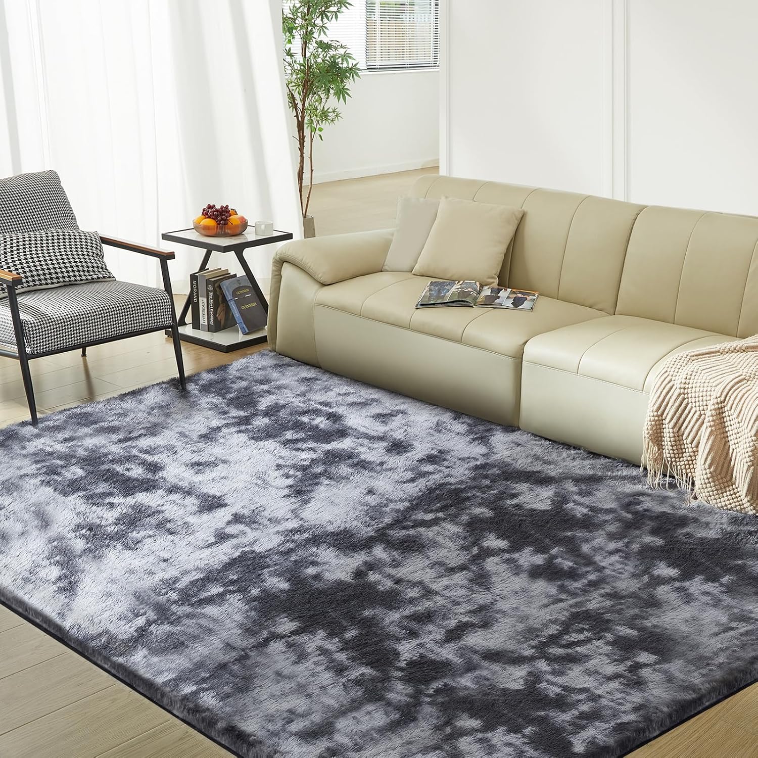 Ultra Soft Rug for Living Room, 6X9 Fluffy Shag Area Rug