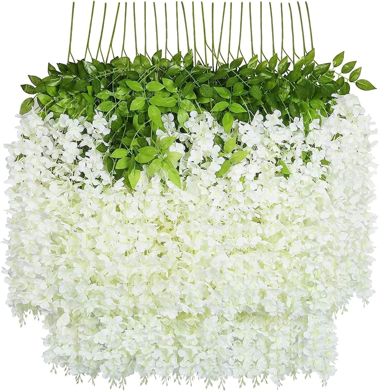 U'Artlines 36 Pack Artificial Wisteria Vine for Decor