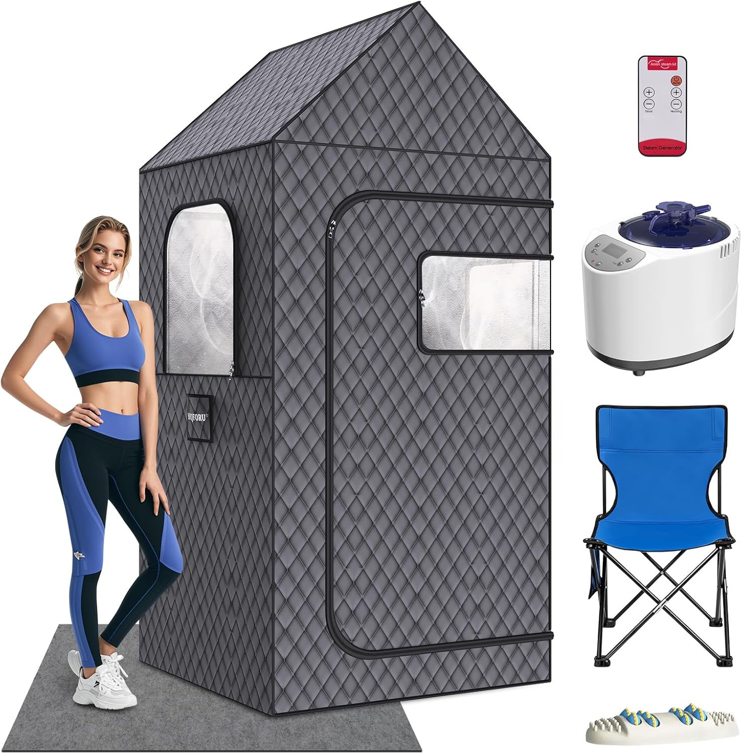 Relax Anywhere: XL Personal Sauna Tent Set