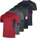 Youth Dry-Fit Wicking Athletic T-Shirt 5 Pack - Breathable Activewear