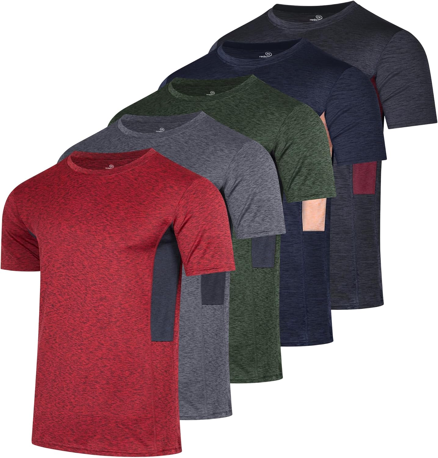 Youth Dry-Fit Wicking Active T-Shirts for Boys & Girls 5 Pack