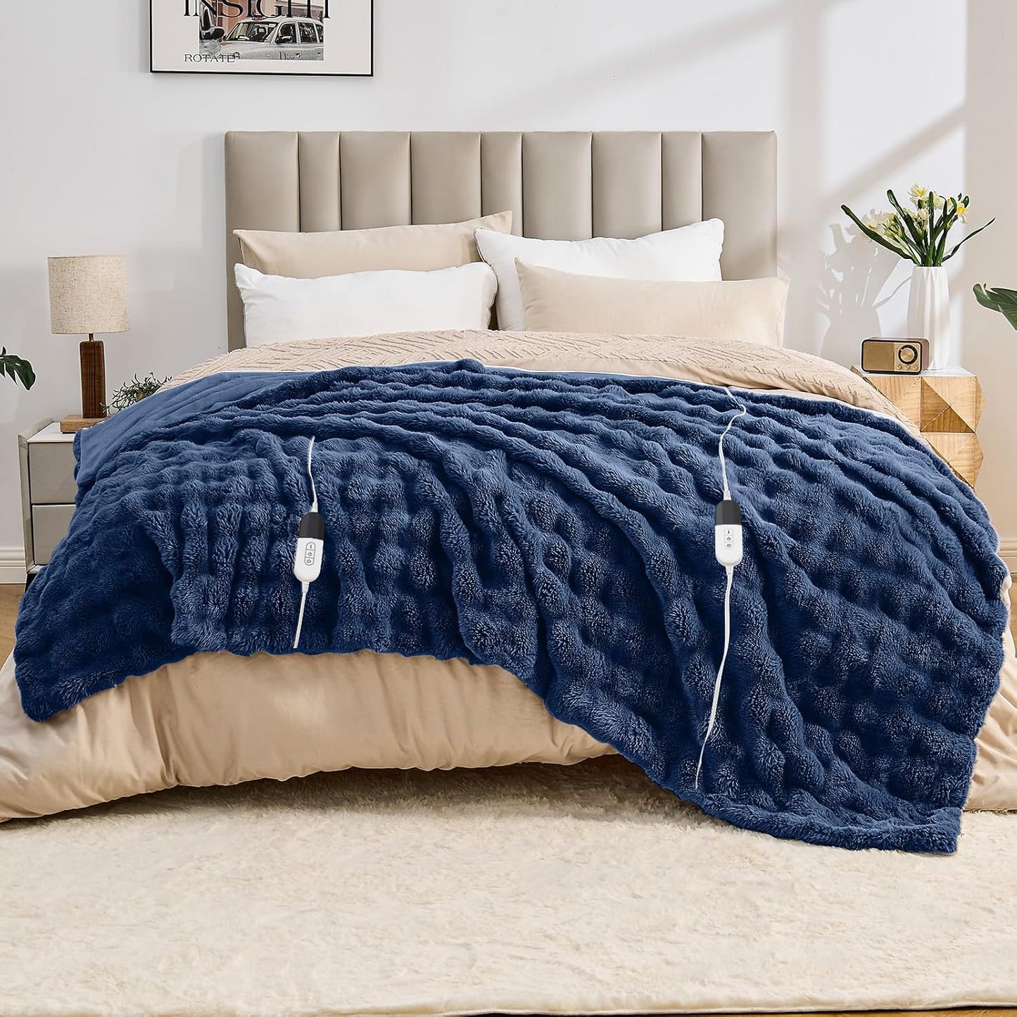 Heated Blanket Electric Throw Blanket for Cozy Comfort