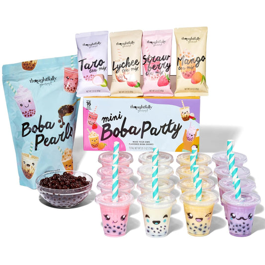 Thoughtfully Mini Boba Pearl Party Set for Bubble Tea Fun