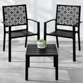 Best Choice Products 3-Piece Outdoor Bistro Set - Compact Modern Steel