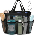 F-color Mesh Shower Caddy Upgrade, 7 Pocket College Dorm Gym Camp Toiletry Bag