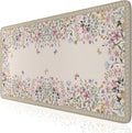 Floral Desk Mat XXL Mouse Pad - Cute Natural Aesthetic for Desk