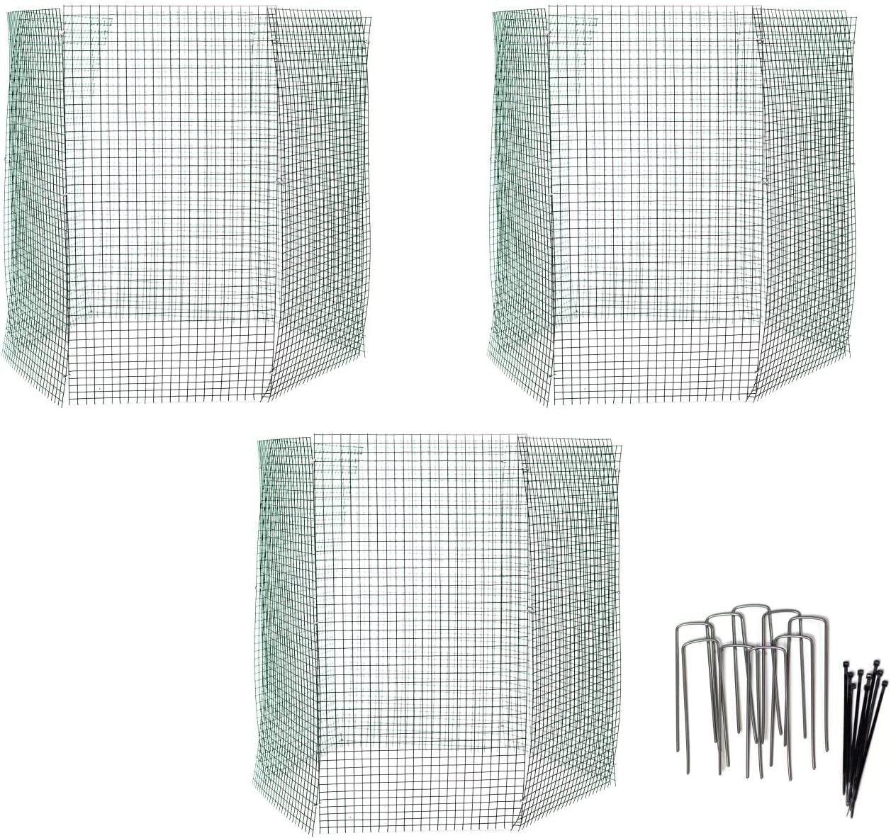 3 Large Fold-Away Bush Plant Protectors for Garden Use
