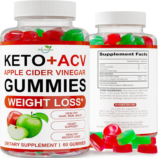 Keto ACV Gummies for Weight Loss - Detox & Cleanse - Nutribolidos