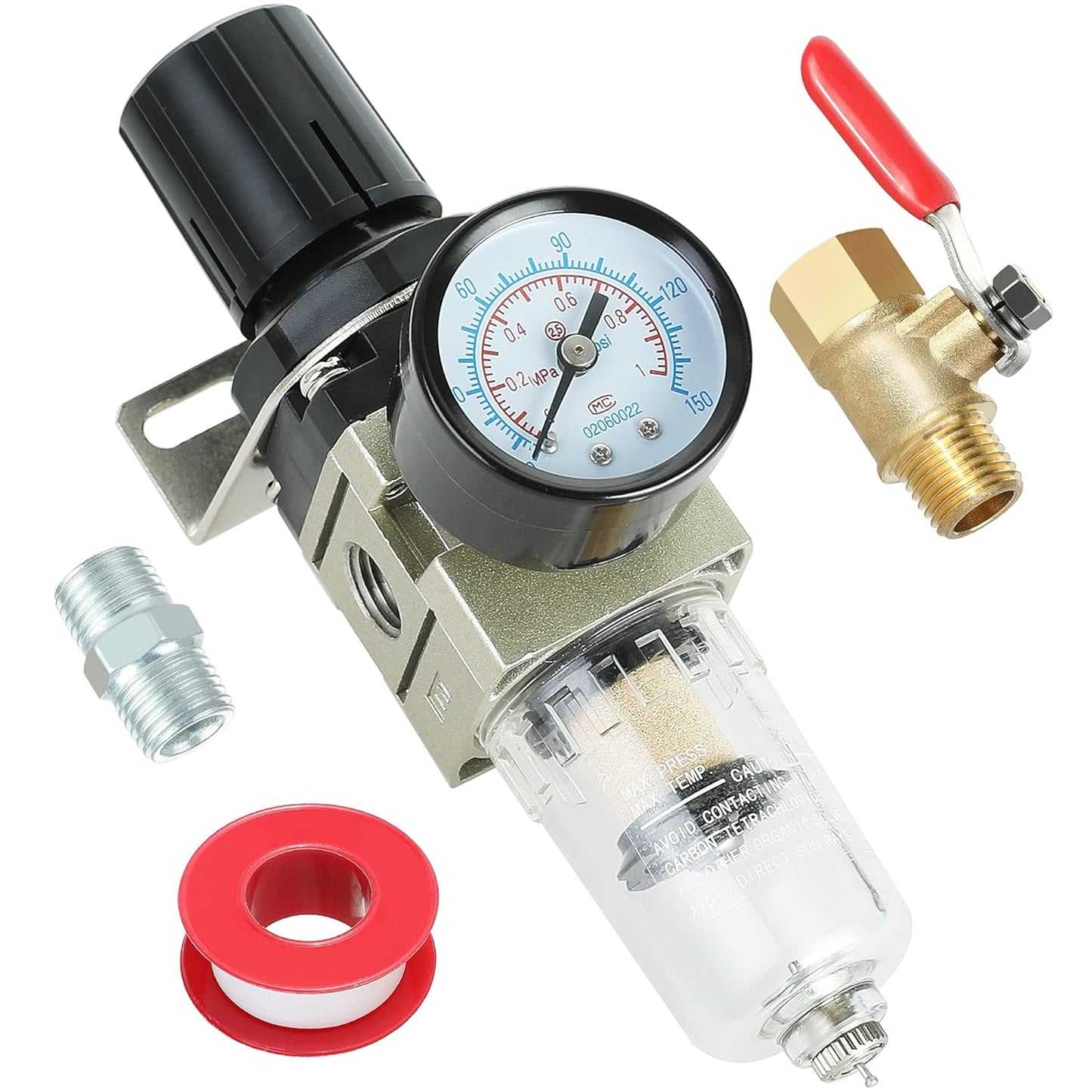 Hromee Air Compressor Filter Regulator Combo AW2000-02