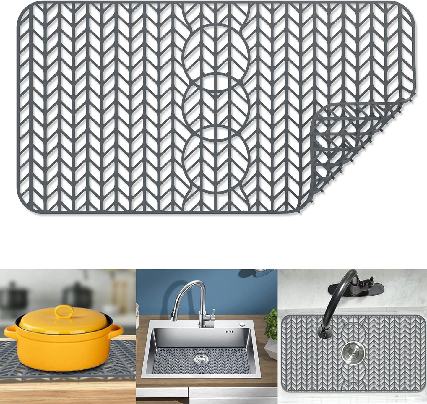 Silicone Sink Protectors for Kitchen Sink - Versatile and Durable