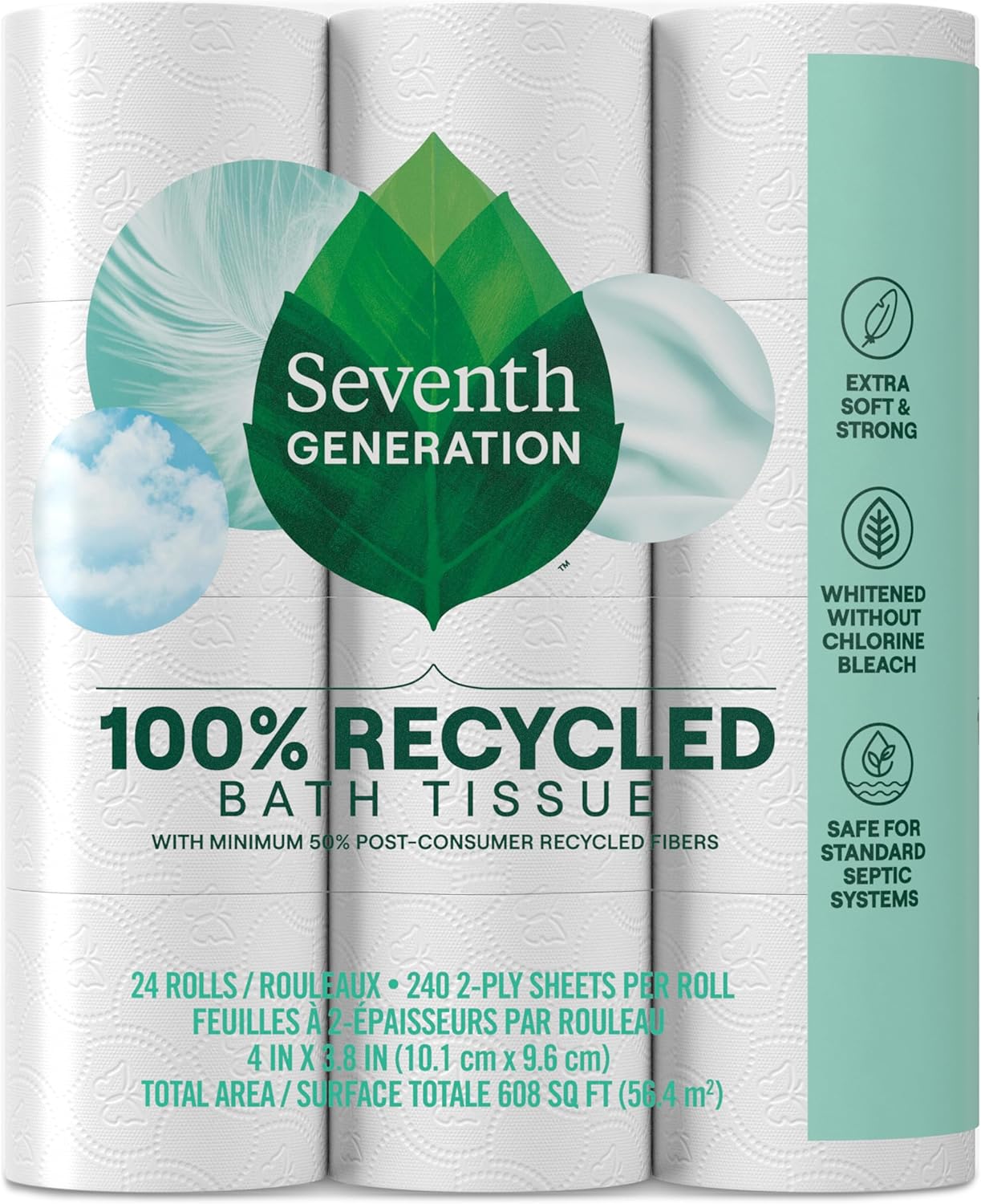Seventh Generation Toilet Paper 2-ply Eco Friendly Tissue