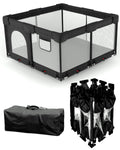 Foldable Baby Playpen with Non Removable Mat - Extra Large Portable
