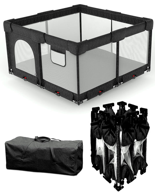 Dearlomum Foldable Baby Playpen for Indoor and Outdoor Use
