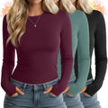 Huukeay Women's Thermal Shirts with Thumb Holes for Comfort