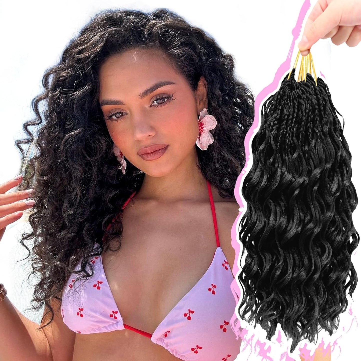 Gowit Pre Looped Deep Wave Crochet Hair for Stunning Styles