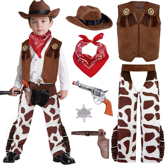 Spooktacular Creations Cowboy Hat Costume Set for Kids Fun