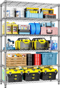 IZEUK 6-Tier Heavy Duty Metal Wire Shelving Unit - Adjustable Storage