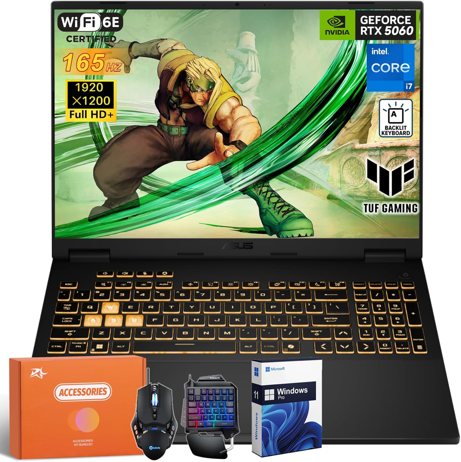 ASUS TUF F16 Gaming Laptop with RTX 5060 and i7-14650HX