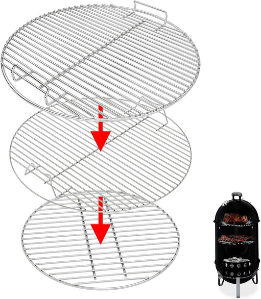 Uniflasy 7432 Upper Cooking Grate Set for Weber Smokey Mountain