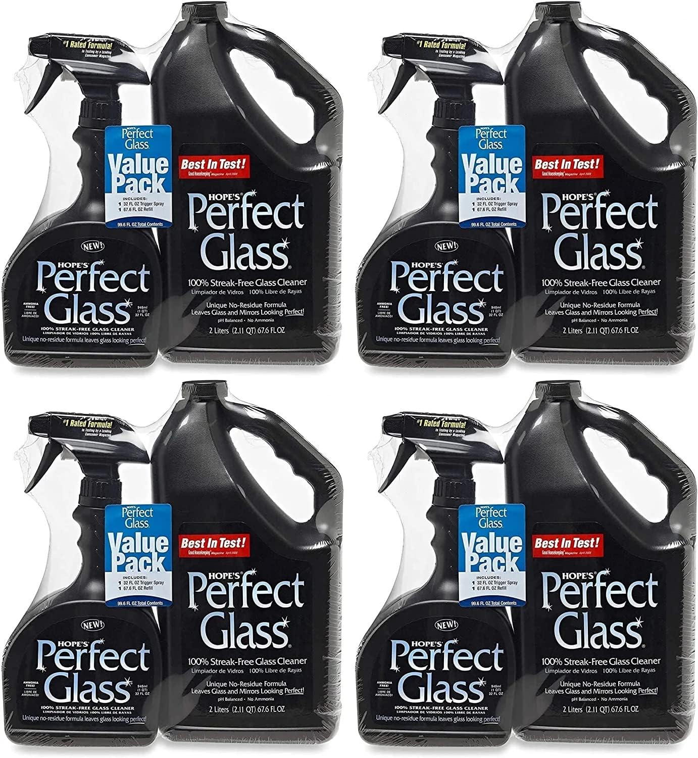 HOPE'S Perfect Glass Cleaner for Streak-Free Shine on Glass