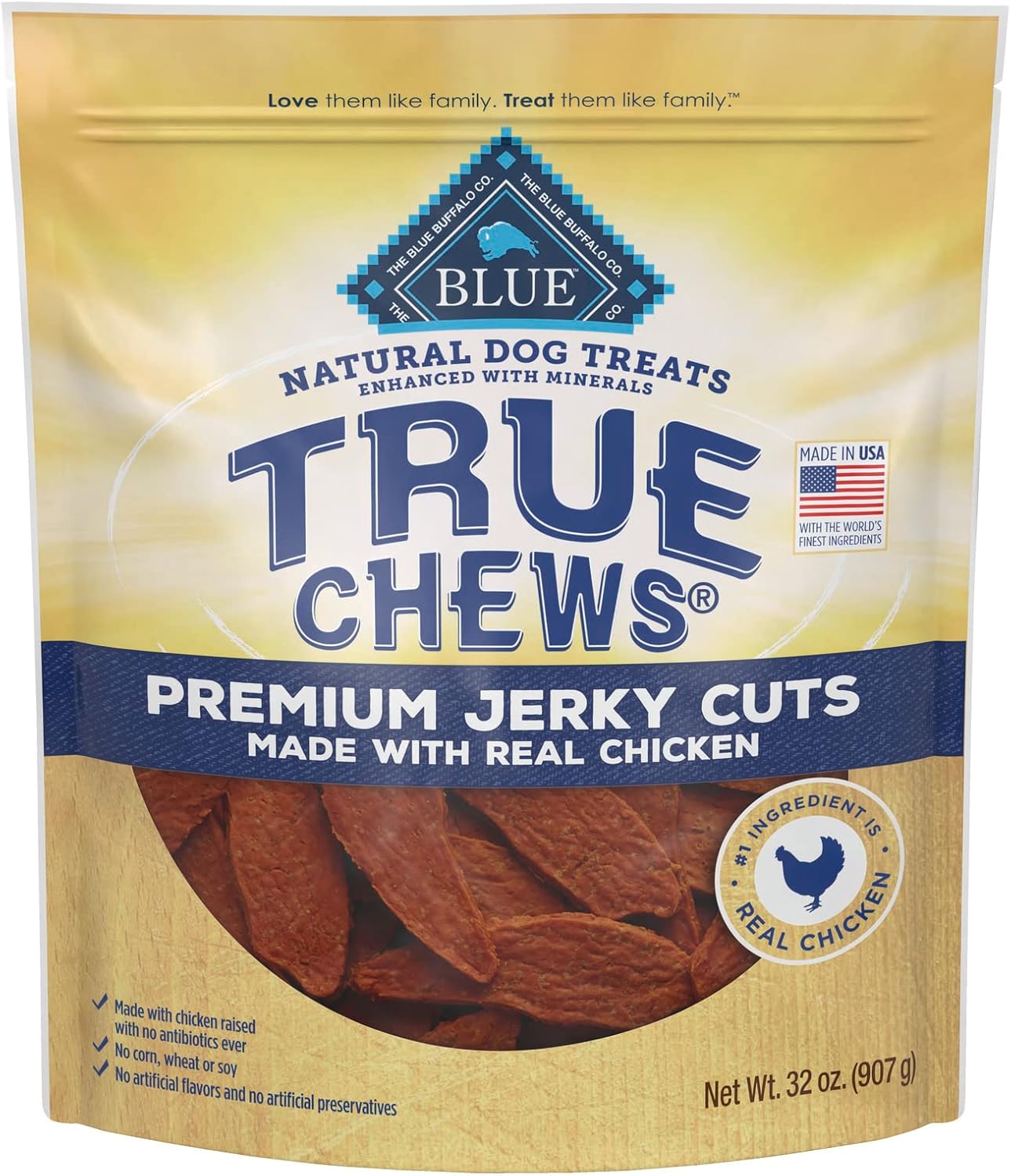Blue Buffalo True Chews Premium Jerky Cuts Dog Treats Review