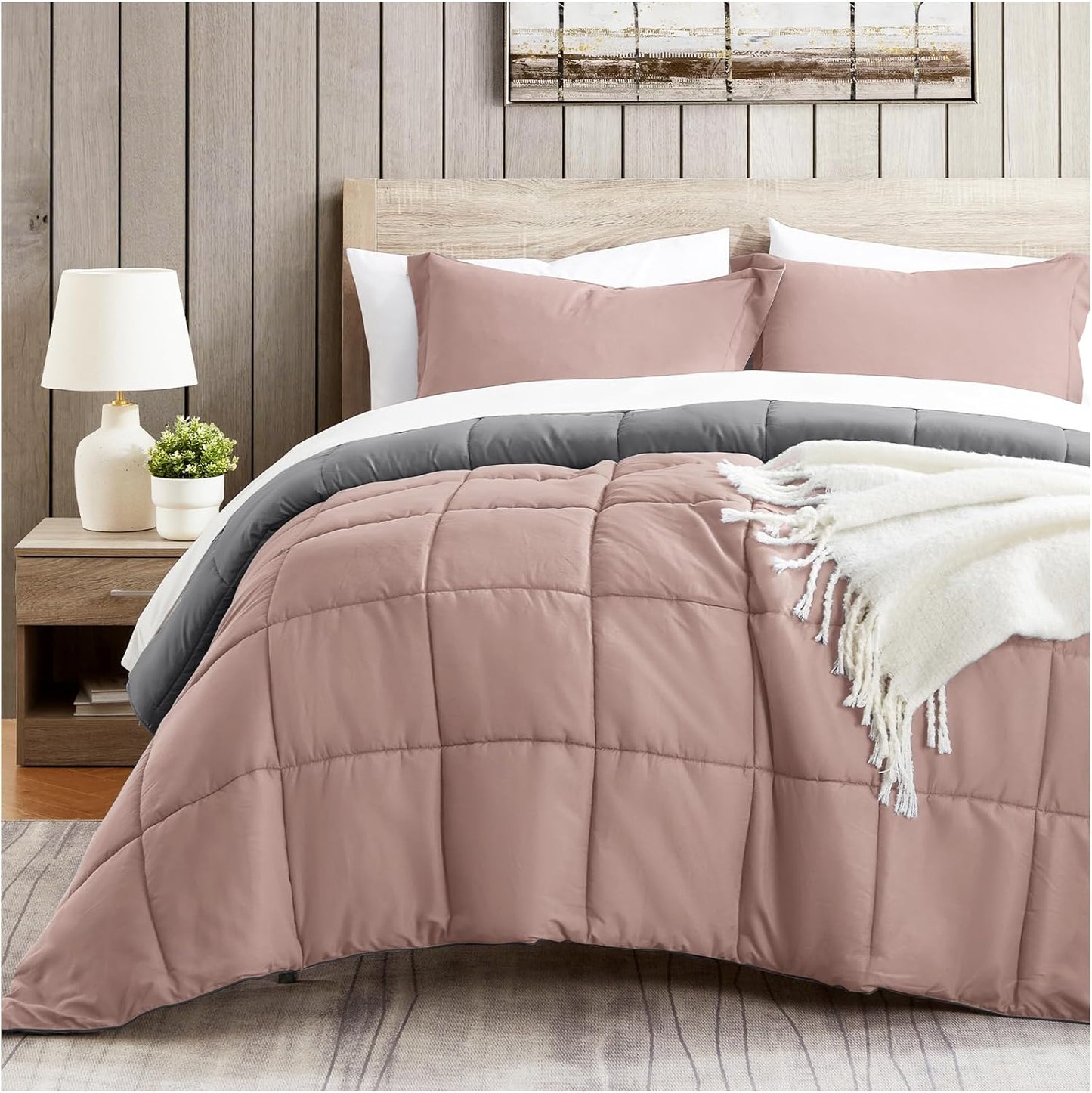 Satisomnia Full Size Comforter Set - Soft Quilted Bedding