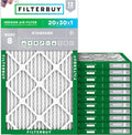 20x30x1 MERV 8 Air Filter 12-Pack - Electrostatic Pleated Value