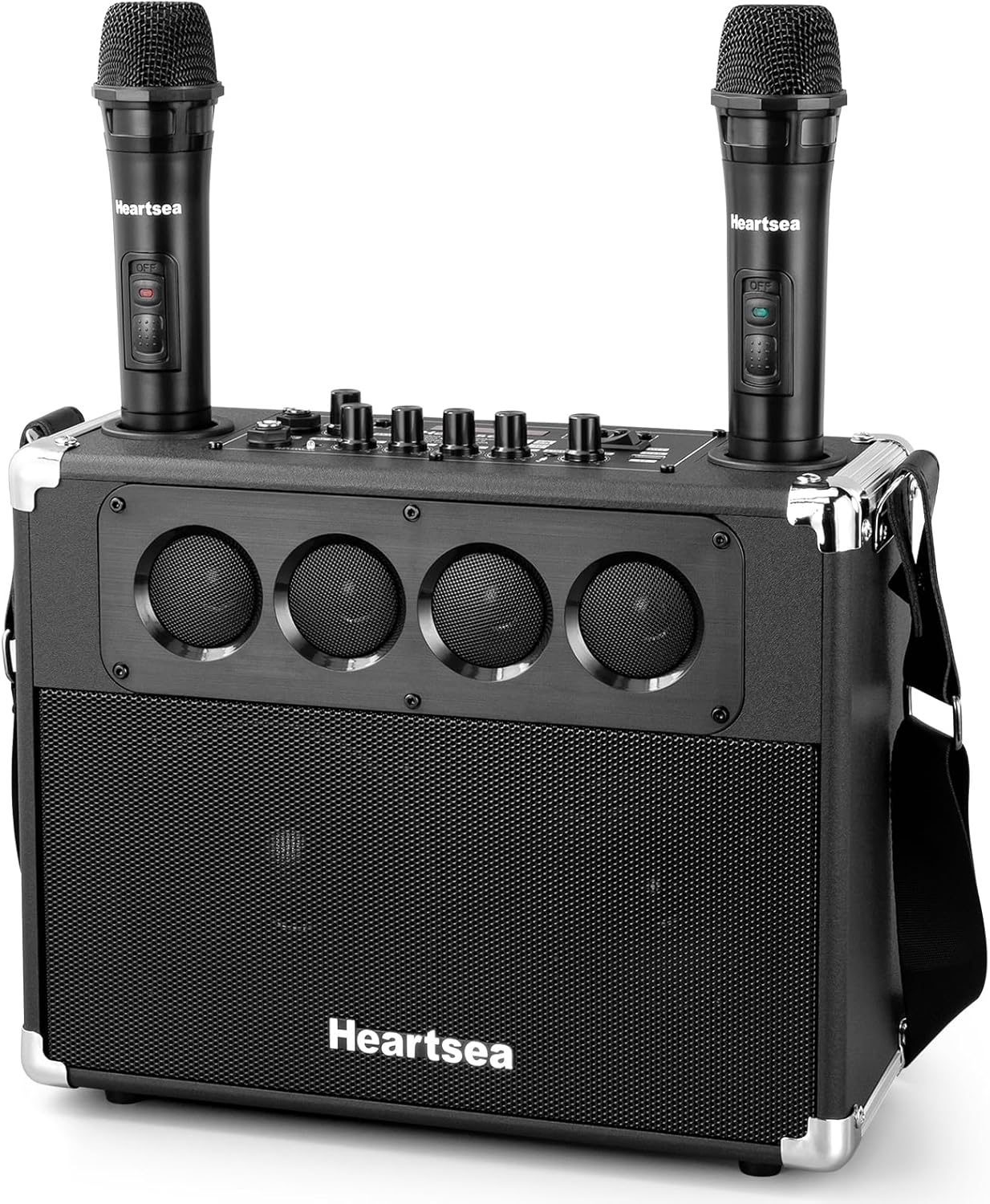 Heartsea Karaoke Machine with Wireless Microphones for Fun
