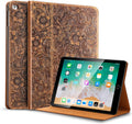 Gexmil Case for iPad 9.7 in Cowhide Folio Cover - Genuine Leather
