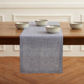 Solino Home Linen Table Runner 14 x 48 in Narrow Stripe - Classic Navy