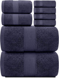 White Classic Luxury Bath Towel Set of 8 Pieces - Hotel Quality Spa