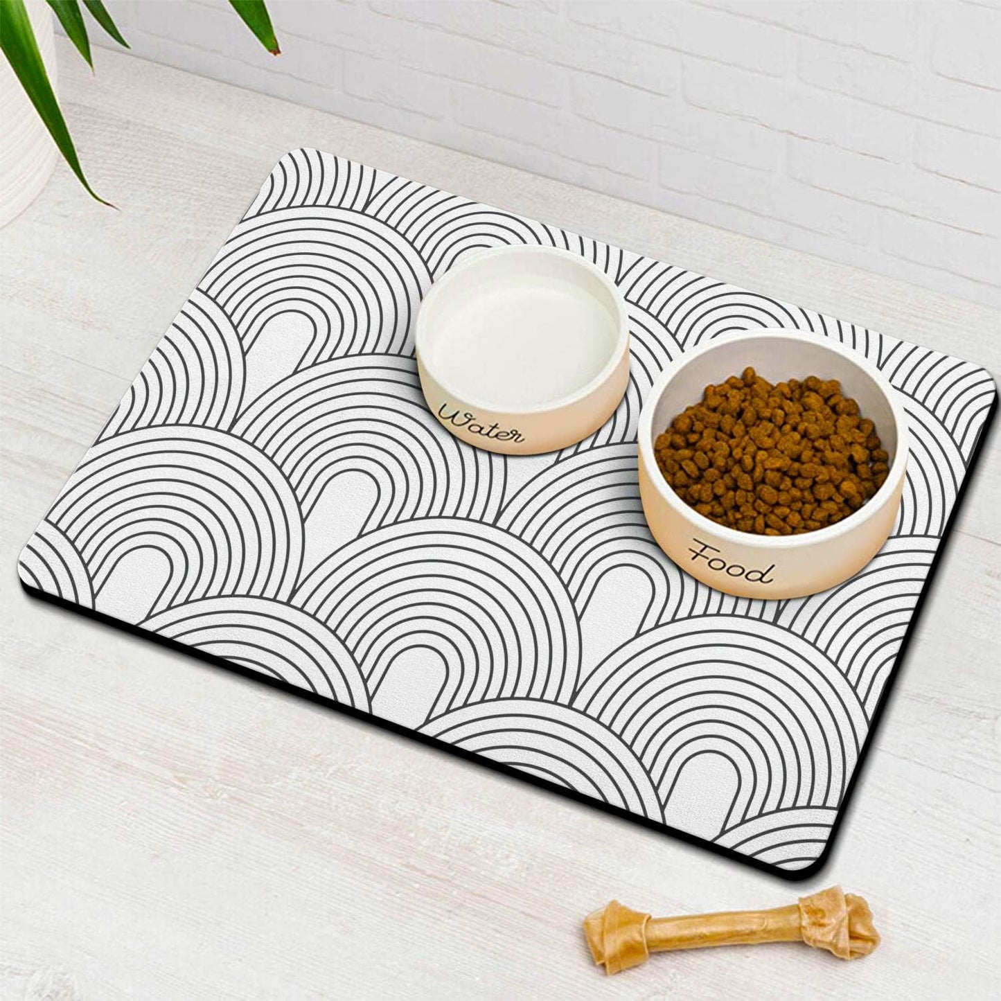 Absorbent Dog Food Mats for Floors - Eco-Friendly Pet Supplies