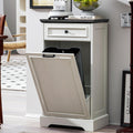 Spurgehom 13 Gallon Tilt Out Trash Can Cabinet - Hidden Recycling Bin