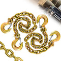 3/8 in Trailer Safety Chains G80 with G70 Clevis Hooks - Heavy Duty