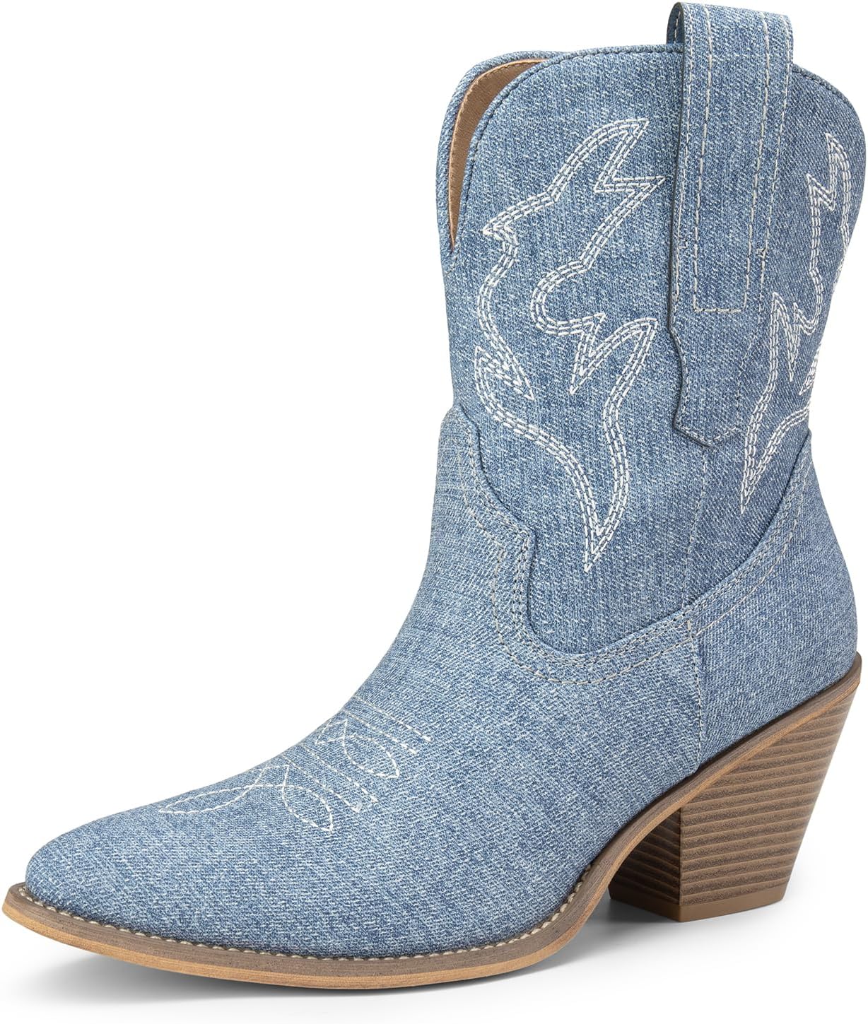 DREAM PAIRS Women's Cowboy Ankle Boots for Stylish Comfort