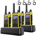 T3F IP67 Waterproof Two Way Radios 4 Pack - Group Talk & USB-C