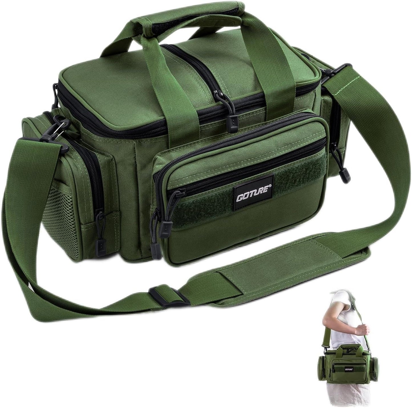 Goture Crossbody Fishing Bag - 3 Box Storage